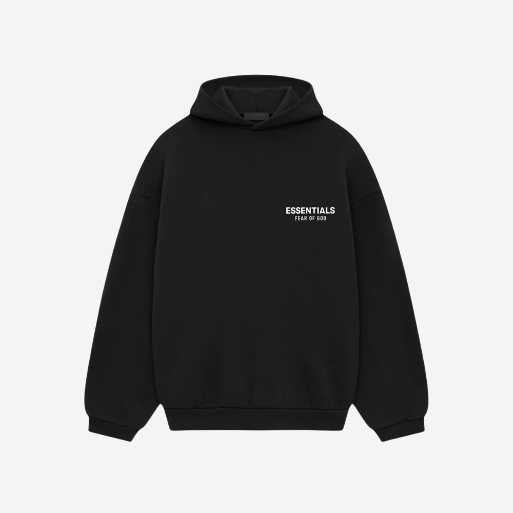 Fear of god essentials hoodie black