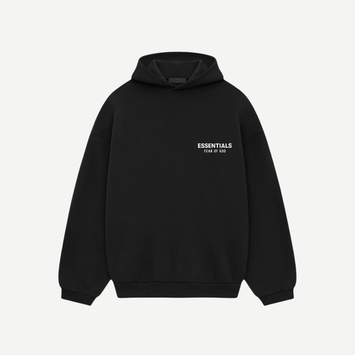 Fear of god essentials hoodie black