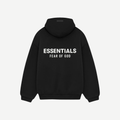 Fear of god essentials hoodie black