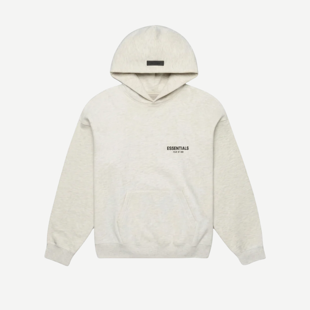 Fear of god essentials hoodie light oatmeal