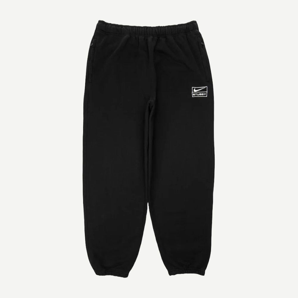 Nike x stüssy washed sweatpants black