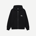 Stüssy basic zip hoodie black