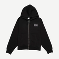 Stüssy x nike stone washed fleece zip hoodie black
