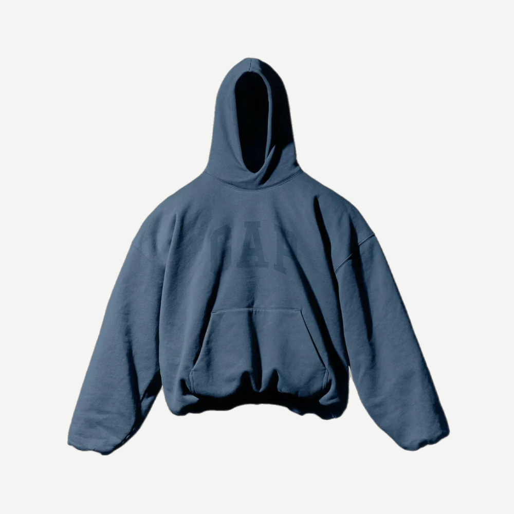 Yeezy gap engineered by balenciaga dove hoodie dark blue