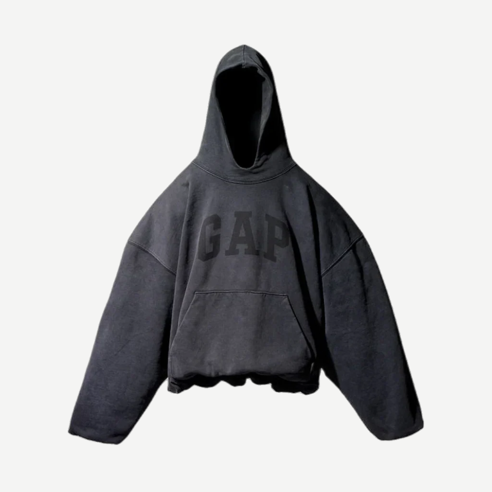 Yeezy gap engineered by balenciaga dove hoodie washed black